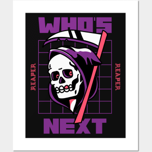 Who's Next Grim Reaper Grimreaper Tattoo Art Posters and Art